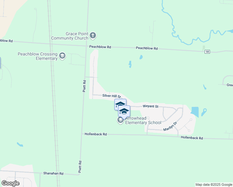map of restaurants, bars, coffee shops, grocery stores, and more near 2478 Silver Hill Street in Lewis Center