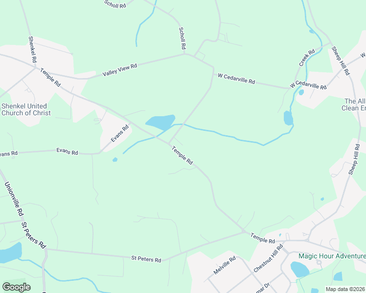 map of restaurants, bars, coffee shops, grocery stores, and more near 1280 Temple Road in Pottstown