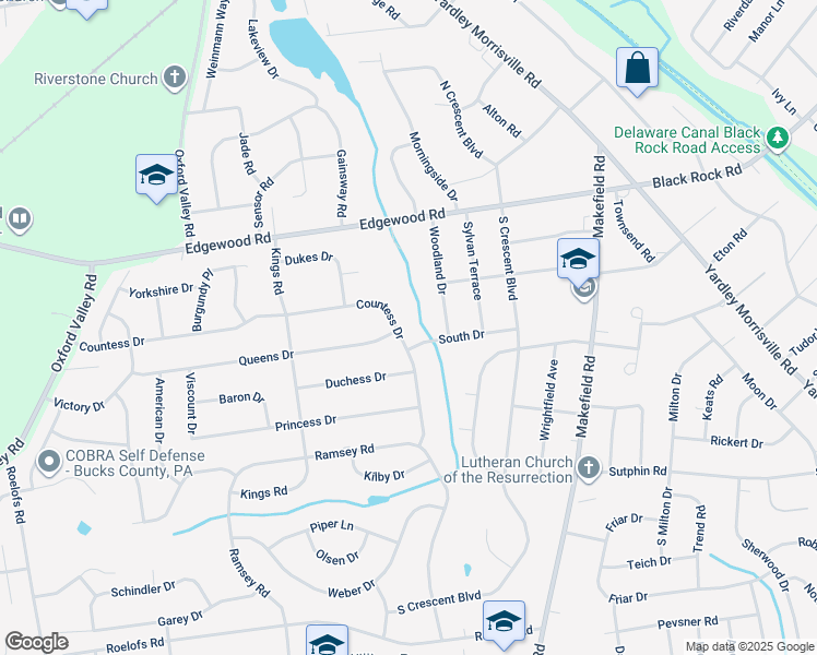 map of restaurants, bars, coffee shops, grocery stores, and more near 576 Countess Drive in Morrisville