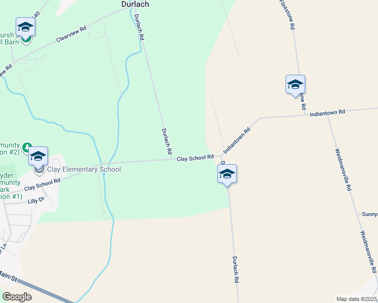 map of restaurants, bars, coffee shops, grocery stores, and more near 451 Durlach Road in Ephrata