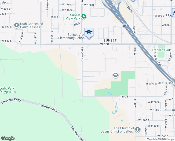 map of restaurants, bars, coffee shops, grocery stores, and more near 831 South 1600 West Street in Provo