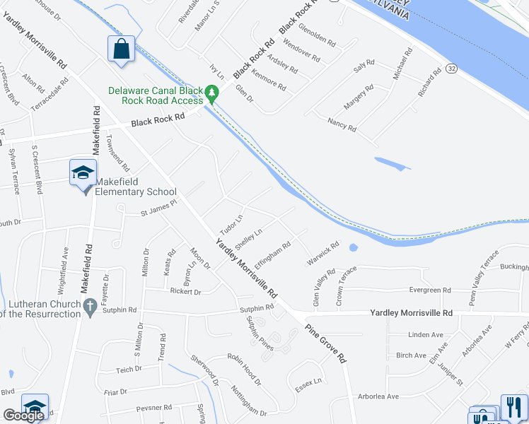 map of restaurants, bars, coffee shops, grocery stores, and more near 1604 Westover Road in Morrisville