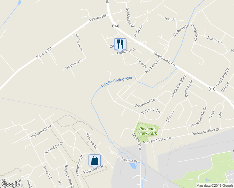 map of restaurants, bars, coffee shops, grocery stores, and more near 504 Brook Meadow Drive in Mechanicsburg