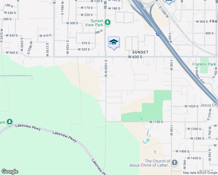 map of restaurants, bars, coffee shops, grocery stores, and more near 831 South 1600 West Street in Provo