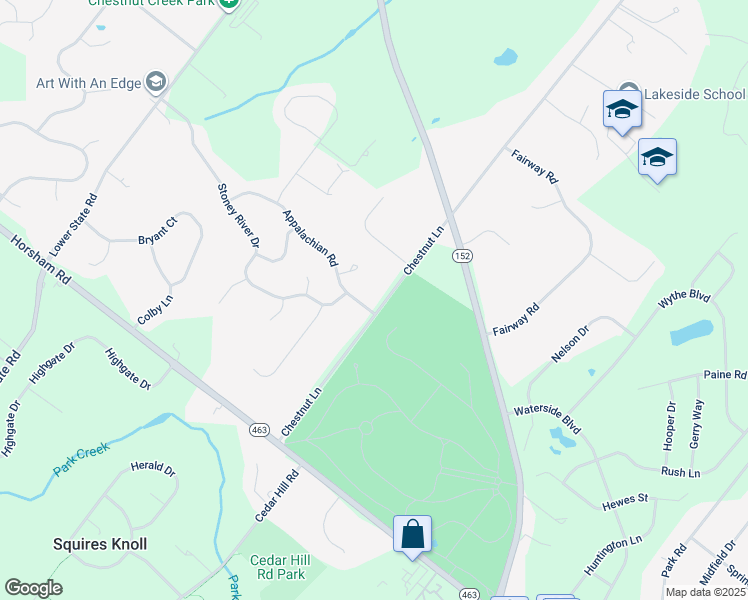 map of restaurants, bars, coffee shops, grocery stores, and more near 1251 Appalachian Road in Ambler