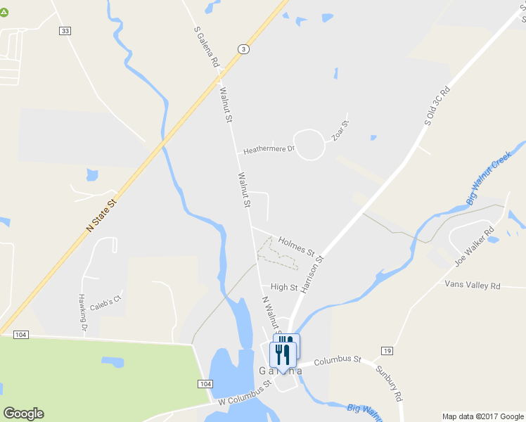 map of restaurants, bars, coffee shops, grocery stores, and more near 391 Quinn Street in Galena