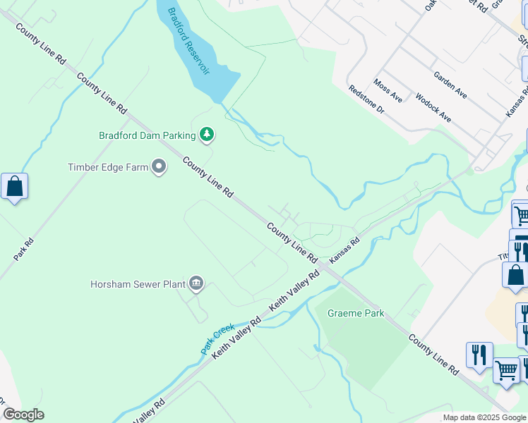 map of restaurants, bars, coffee shops, grocery stores, and more near 506 Goldenrod Court in Warrington