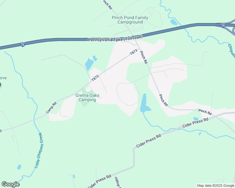 map of restaurants, bars, coffee shops, grocery stores, and more near 615 Quail Creek in Manheim