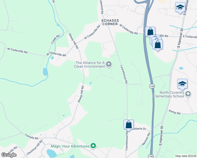 map of restaurants, bars, coffee shops, grocery stores, and more near 860 Hunters Run Road in Pottstown