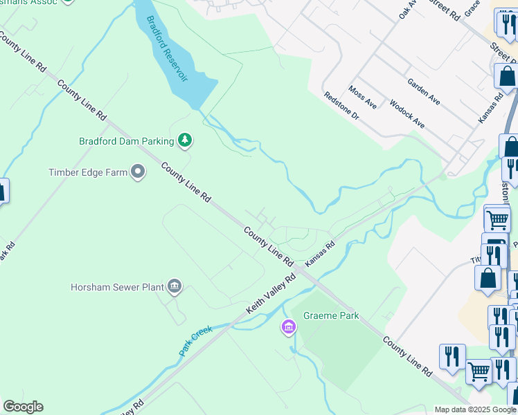 map of restaurants, bars, coffee shops, grocery stores, and more near 506 Goldenrod Court in Warrington