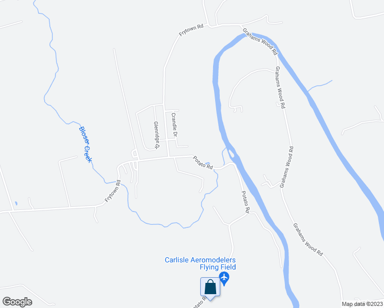 map of restaurants, bars, coffee shops, grocery stores, and more near 483 Potato Road in Carlisle
