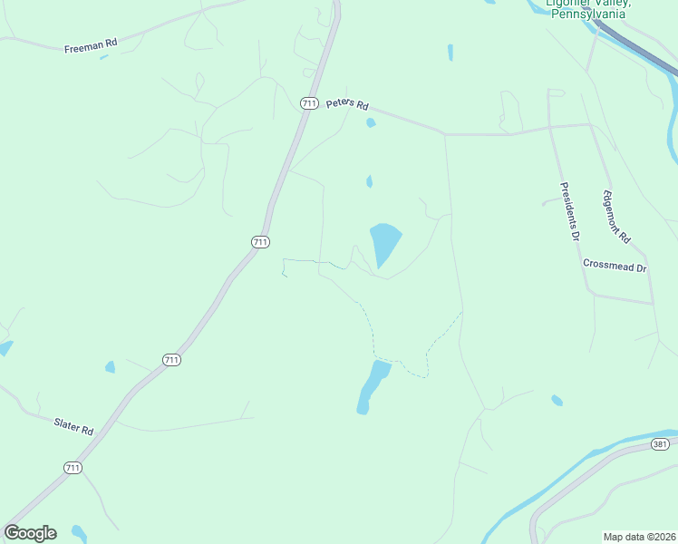 map of restaurants, bars, coffee shops, grocery stores, and more near 175 Palmer Drive in Ligonier