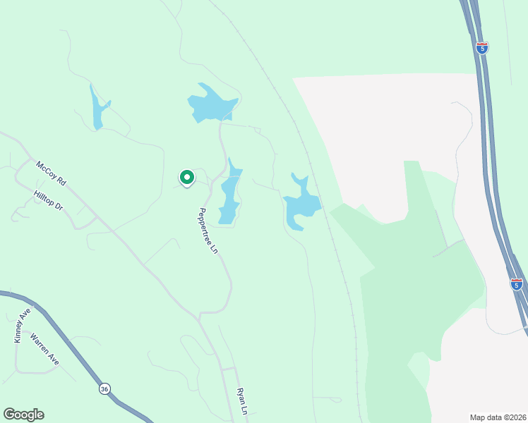 map of restaurants, bars, coffee shops, grocery stores, and more near 14815 Molluc Drive in Red Bluff