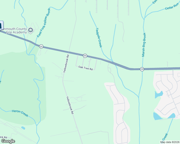 map of restaurants, bars, coffee shops, grocery stores, and more near 428 Oak Tree Road in Freehold