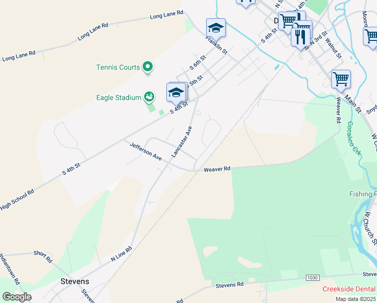 map of restaurants, bars, coffee shops, grocery stores, and more near 9 Fausnacht Drive in Denver
