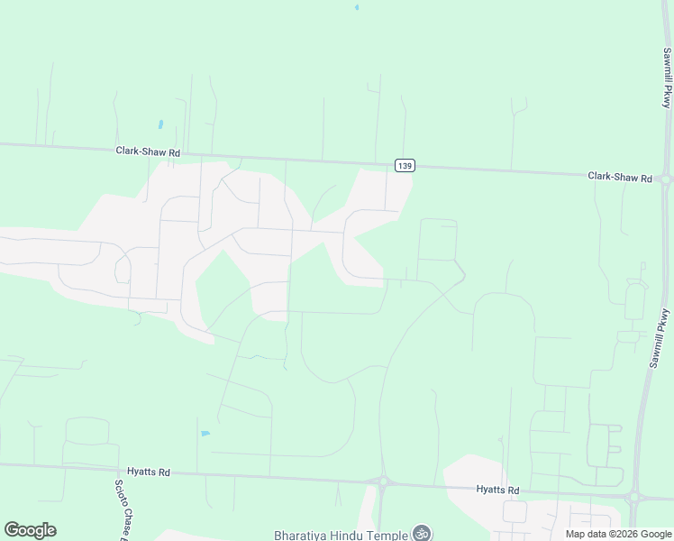 map of restaurants, bars, coffee shops, grocery stores, and more near 3557 Clark-Shaw Road in Powell
