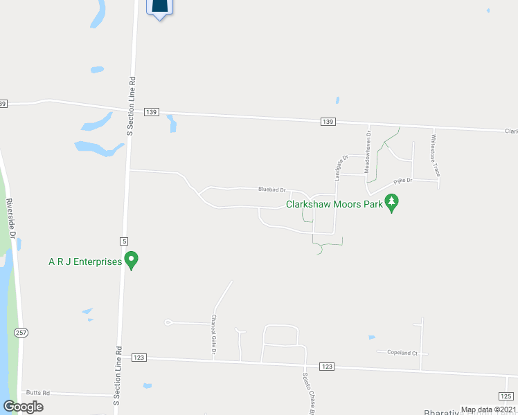 map of restaurants, bars, coffee shops, grocery stores, and more near 4532 Bobwhite Trace in Shawnee Hills