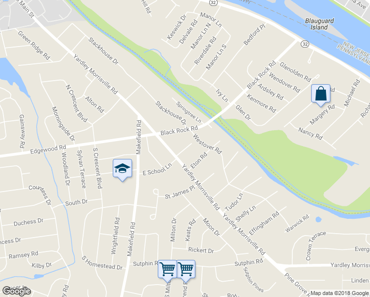 map of restaurants, bars, coffee shops, grocery stores, and more near 6 Radcliffe Road in Morrisville