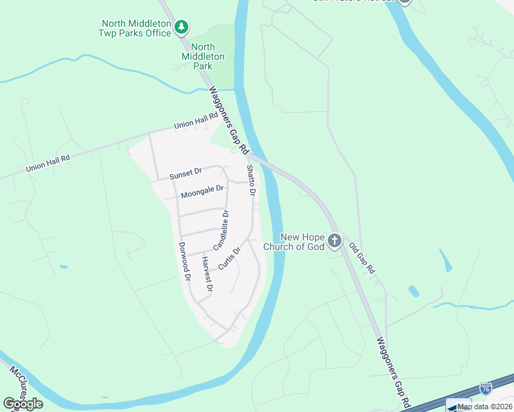 map of restaurants, bars, coffee shops, grocery stores, and more near 140 Shatto Drive in Carlisle