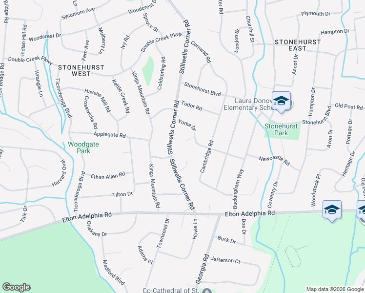 map of restaurants, bars, coffee shops, grocery stores, and more near 42 Yorke Court in Freehold Township