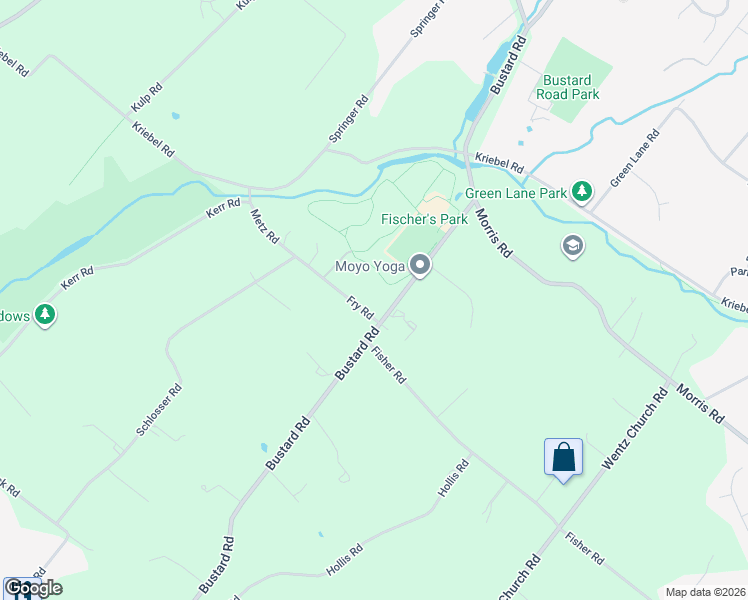 map of restaurants, bars, coffee shops, grocery stores, and more near 2215 Bustard Road in Lansdale
