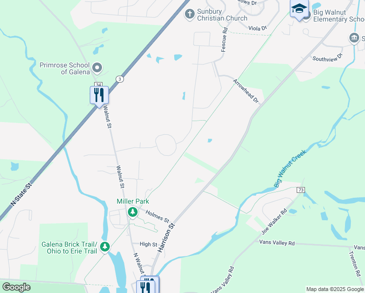 map of restaurants, bars, coffee shops, grocery stores, and more near 486 Zoar Street in Galena