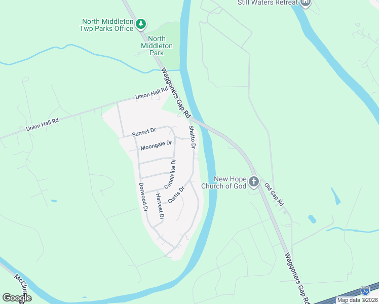 map of restaurants, bars, coffee shops, grocery stores, and more near 140 Shatto Drive in Carlisle