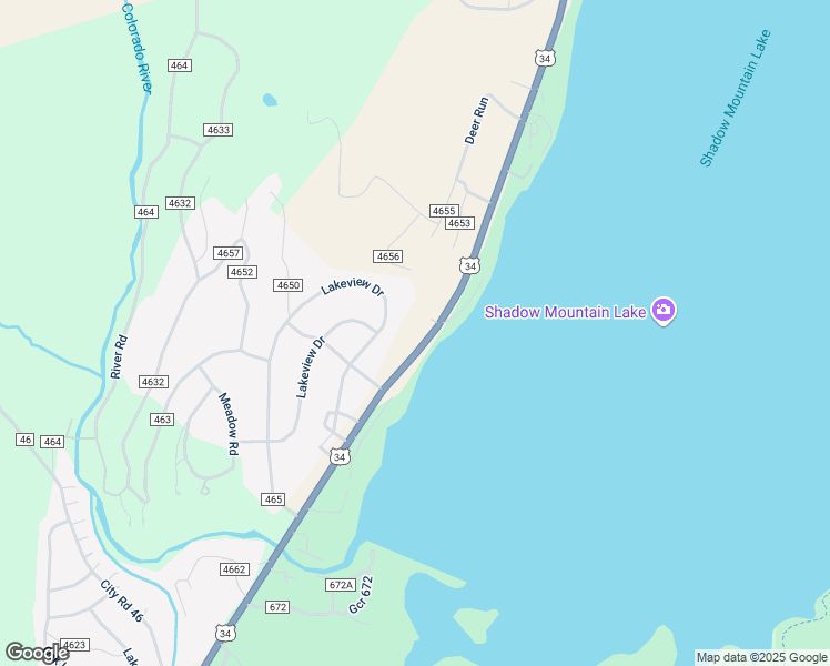 map of restaurants, bars, coffee shops, grocery stores, and more near 12703 U.S. Route 34 in Grand Lake