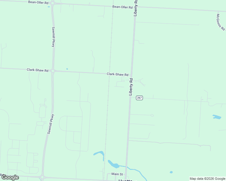 map of restaurants, bars, coffee shops, grocery stores, and more near 5302 Liberty Road in Powell