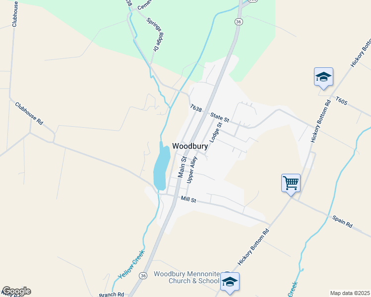 map of restaurants, bars, coffee shops, grocery stores, and more near 132 Main Street in Woodbury