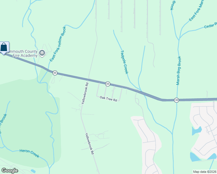 map of restaurants, bars, coffee shops, grocery stores, and more near 1 Maple Avenue in Freehold