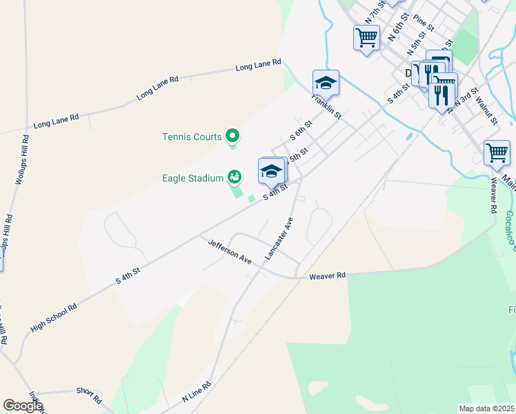 map of restaurants, bars, coffee shops, grocery stores, and more near 715 South 4th Street in Denver