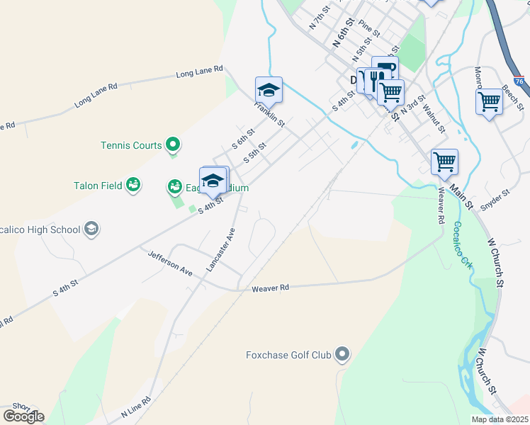 map of restaurants, bars, coffee shops, grocery stores, and more near 65 Sunrise Circle in Denver