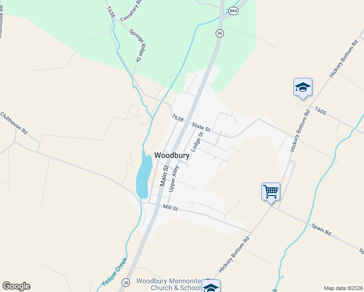 map of restaurants, bars, coffee shops, grocery stores, and more near in Woodbury