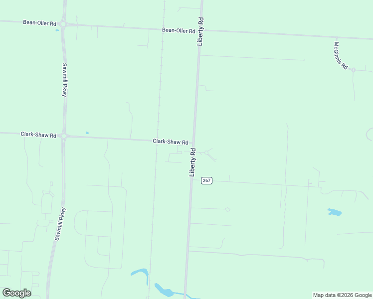 map of restaurants, bars, coffee shops, grocery stores, and more near 5302 Liberty Road North in Powell