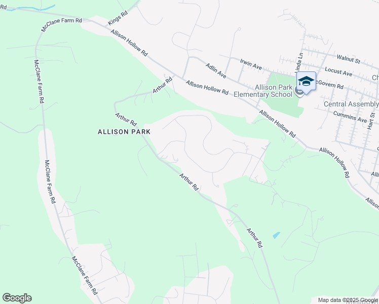 map of restaurants, bars, coffee shops, grocery stores, and more near 145 Piatt Estates Drive in Washington