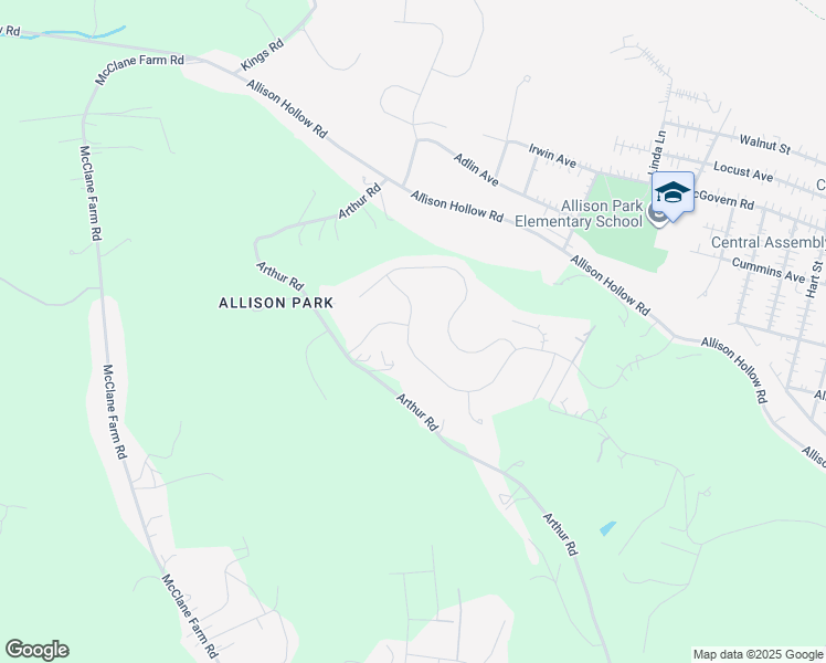 map of restaurants, bars, coffee shops, grocery stores, and more near 145 Piatt Estates Drive in Washington