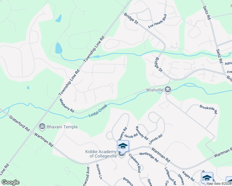 map of restaurants, bars, coffee shops, grocery stores, and more near 803 Chatham Lane in Schwenksville