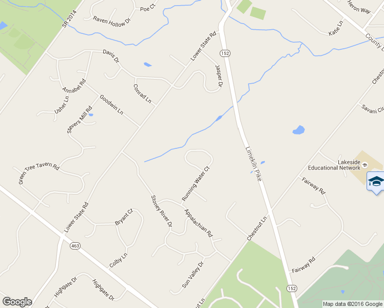 map of restaurants, bars, coffee shops, grocery stores, and more near 273 Running Water Ct in Ambler