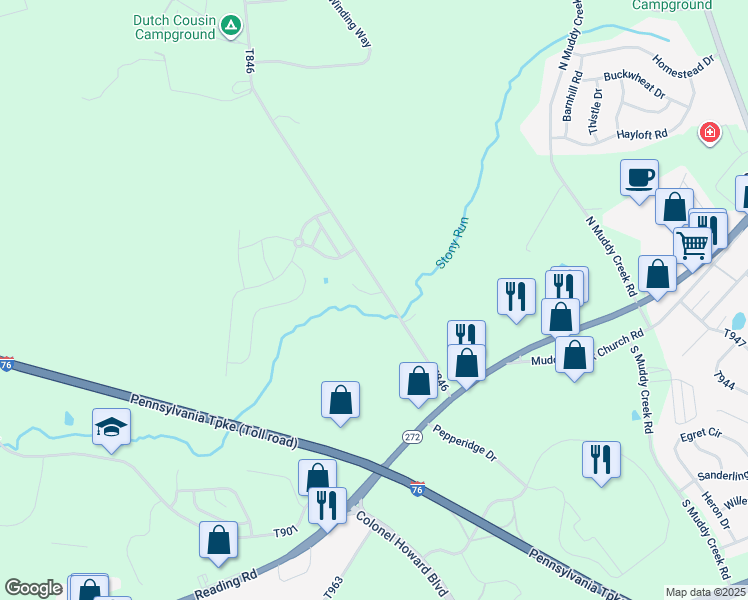 map of restaurants, bars, coffee shops, grocery stores, and more near 101 Ironwood Court in Denver