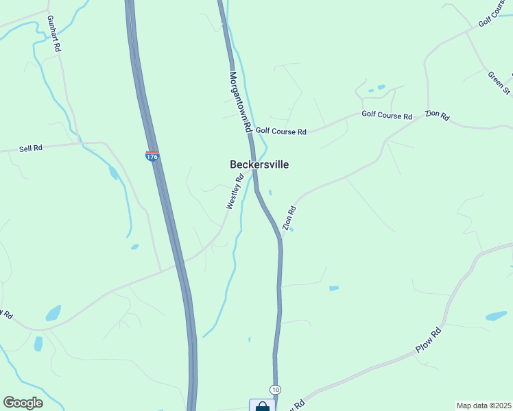 map of restaurants, bars, coffee shops, grocery stores, and more near 3929 Morgantown Road in Mohnton