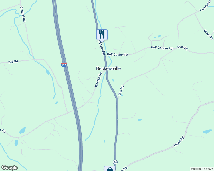 map of restaurants, bars, coffee shops, grocery stores, and more near 3929 Morgantown Road in Mohnton