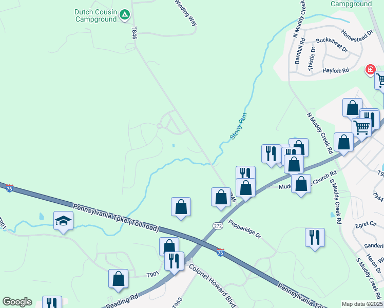 map of restaurants, bars, coffee shops, grocery stores, and more near 111 Ironwood Court in Denver