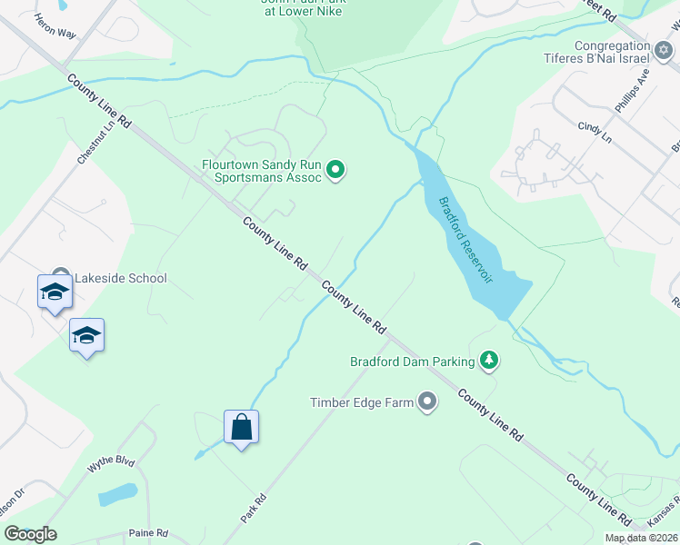 map of restaurants, bars, coffee shops, grocery stores, and more near 41 Fairmount Avenue in Chalfont