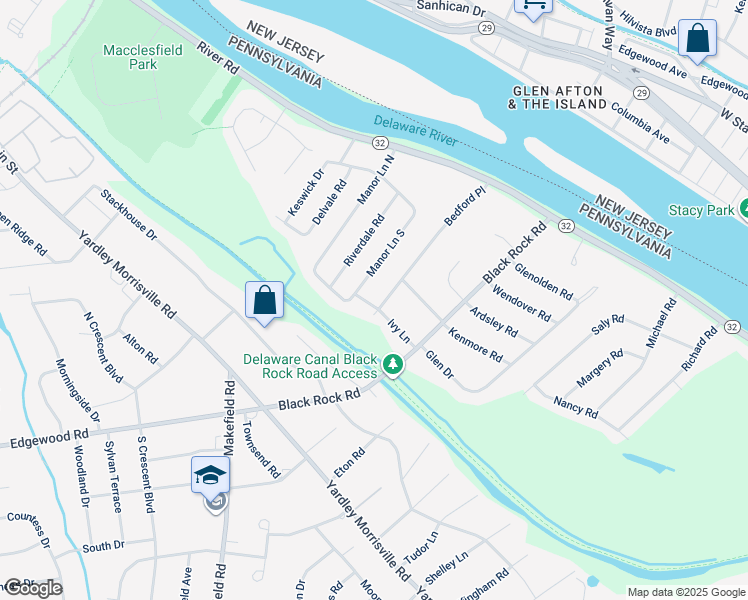 map of restaurants, bars, coffee shops, grocery stores, and more near 40 Bedford Place in Morrisville