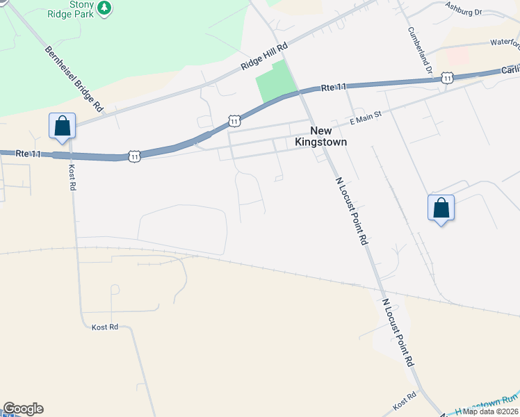 map of restaurants, bars, coffee shops, grocery stores, and more near 51 Nottingham Drive in Mechanicsburg