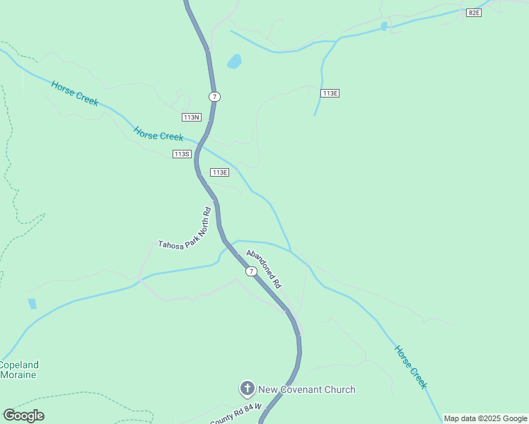 map of restaurants, bars, coffee shops, grocery stores, and more near 12151 Colorado 7 in Allenspark