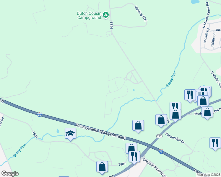 map of restaurants, bars, coffee shops, grocery stores, and more near 4 Cottonwood Lane in Denver