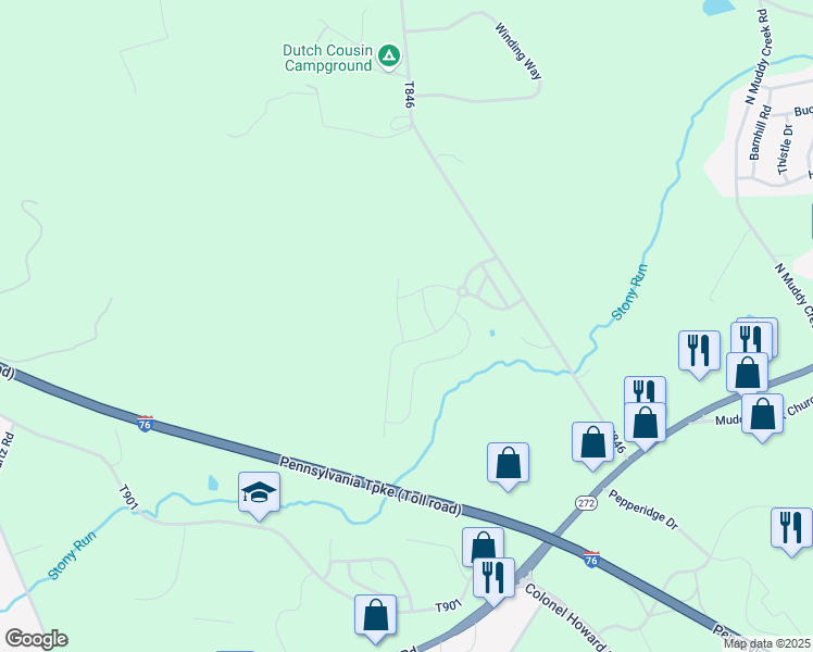 map of restaurants, bars, coffee shops, grocery stores, and more near 4 Cottonwood Lane in Denver