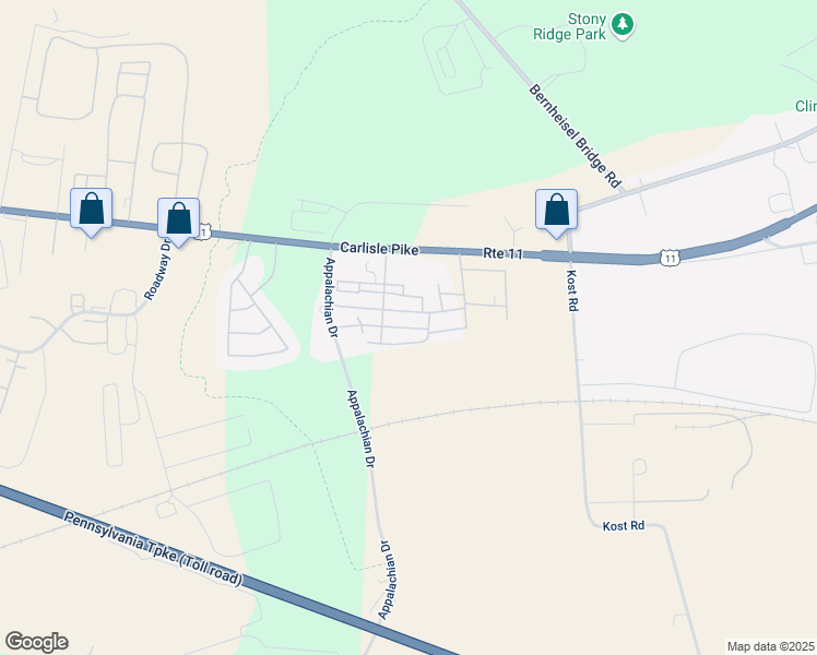 map of restaurants, bars, coffee shops, grocery stores, and more near 420 Hilton Head Avenue in Carlisle